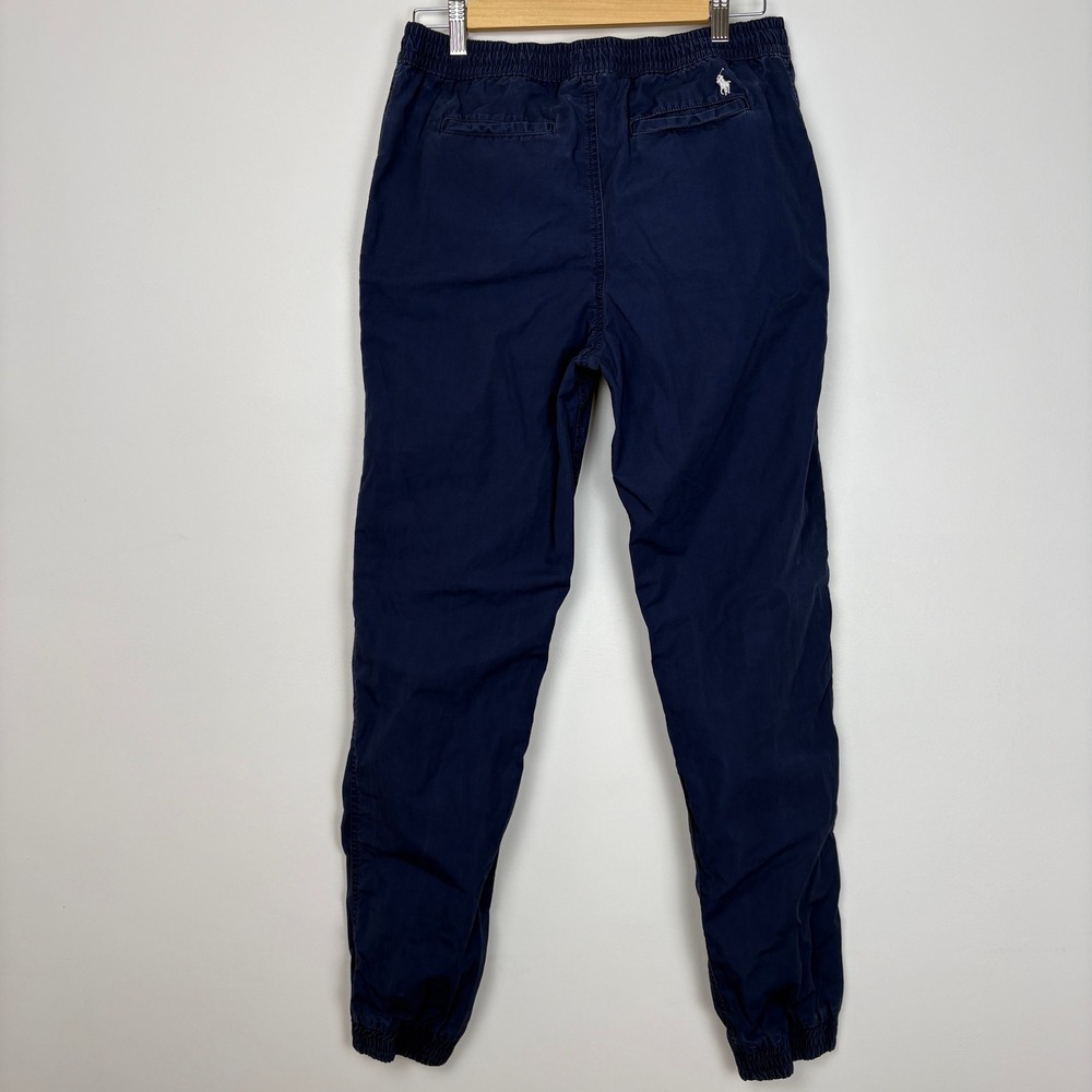 Polo Ralph Lauren Boys Poplin Ripstop Jogger Pant Size XL Navy Drawstring Sporty - Picture 2 of 11
